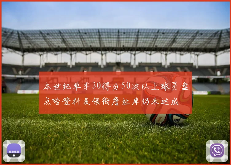 本世纪单季30得分50次以上球员盘点哈登科麦领衔詹杜库仍未达成